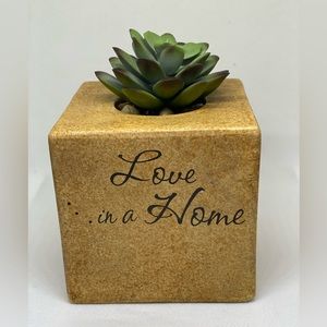 Handmade Faux Succulent Planter Decor